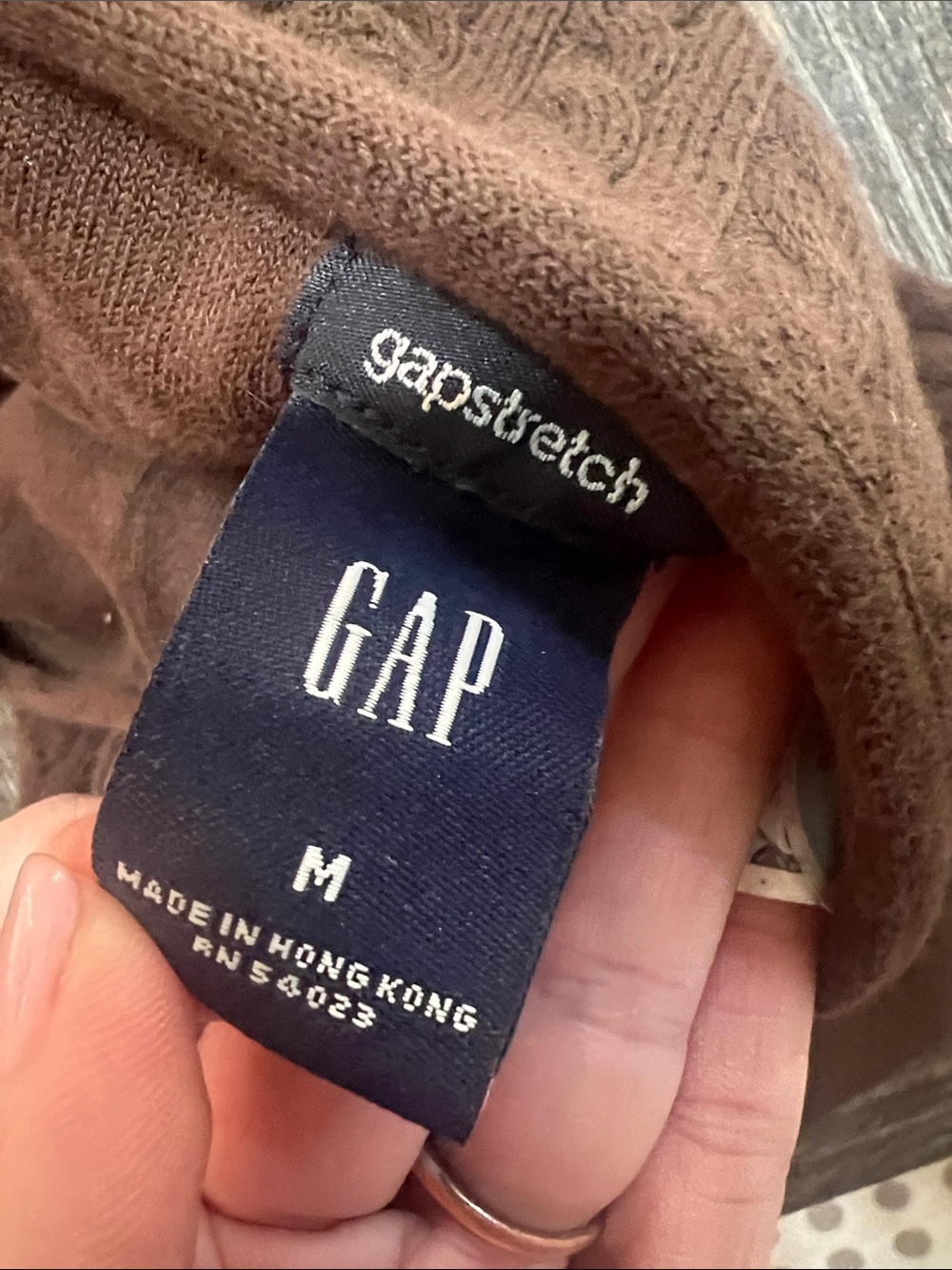 GAP Brown Cable-Knit Spaghetti Strap Camisole - Picture 4 of 5